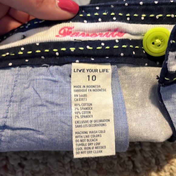 American Eagle navy and white dot shorts - Picture 4 of 4